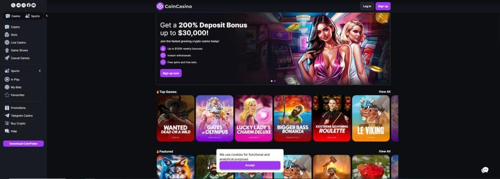 CoinCasino - Wisconsin Online Casinos