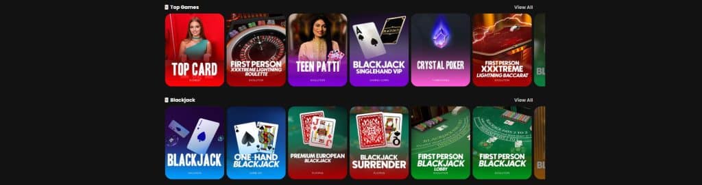 Table Games at Wisconsin Online Casinos